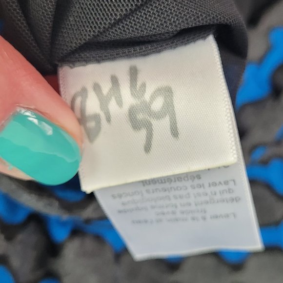 Plenty by Tracy Reese Blue Gray Geometric Stripe Stretch Sheath Dress M - Picture 5 of 6